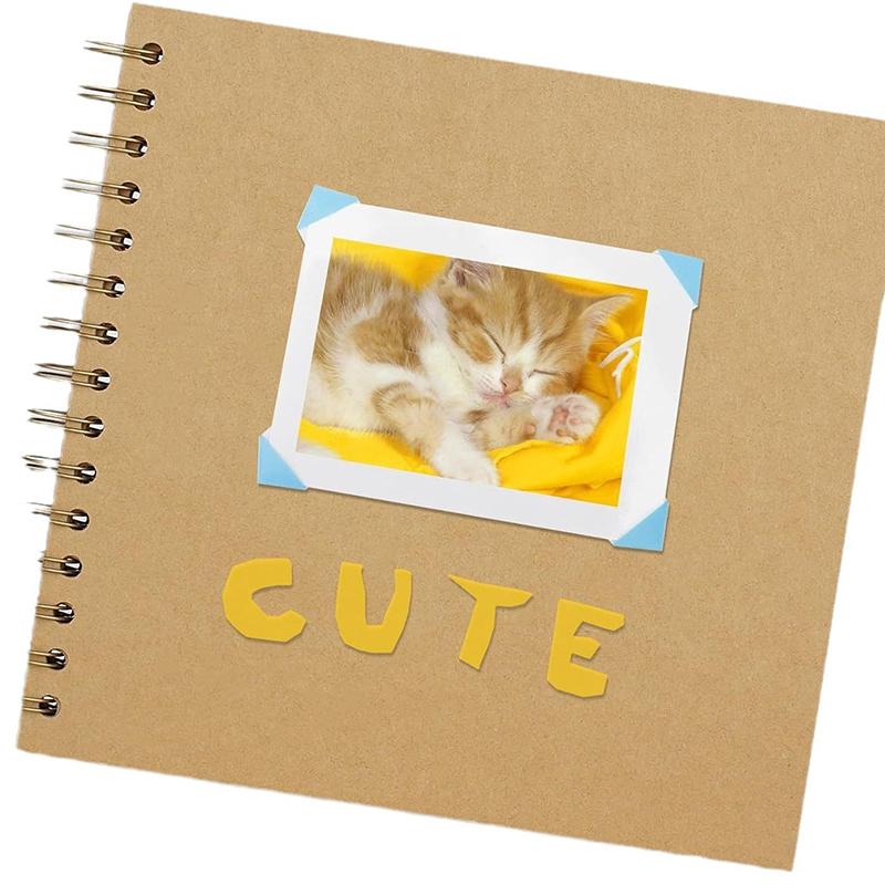 40 страниц альбома для рукоделия, бумажный фотоальбом для скрапбукинга, подарки на годовщину свадьбы, фотоальбомы, скрапбукинг