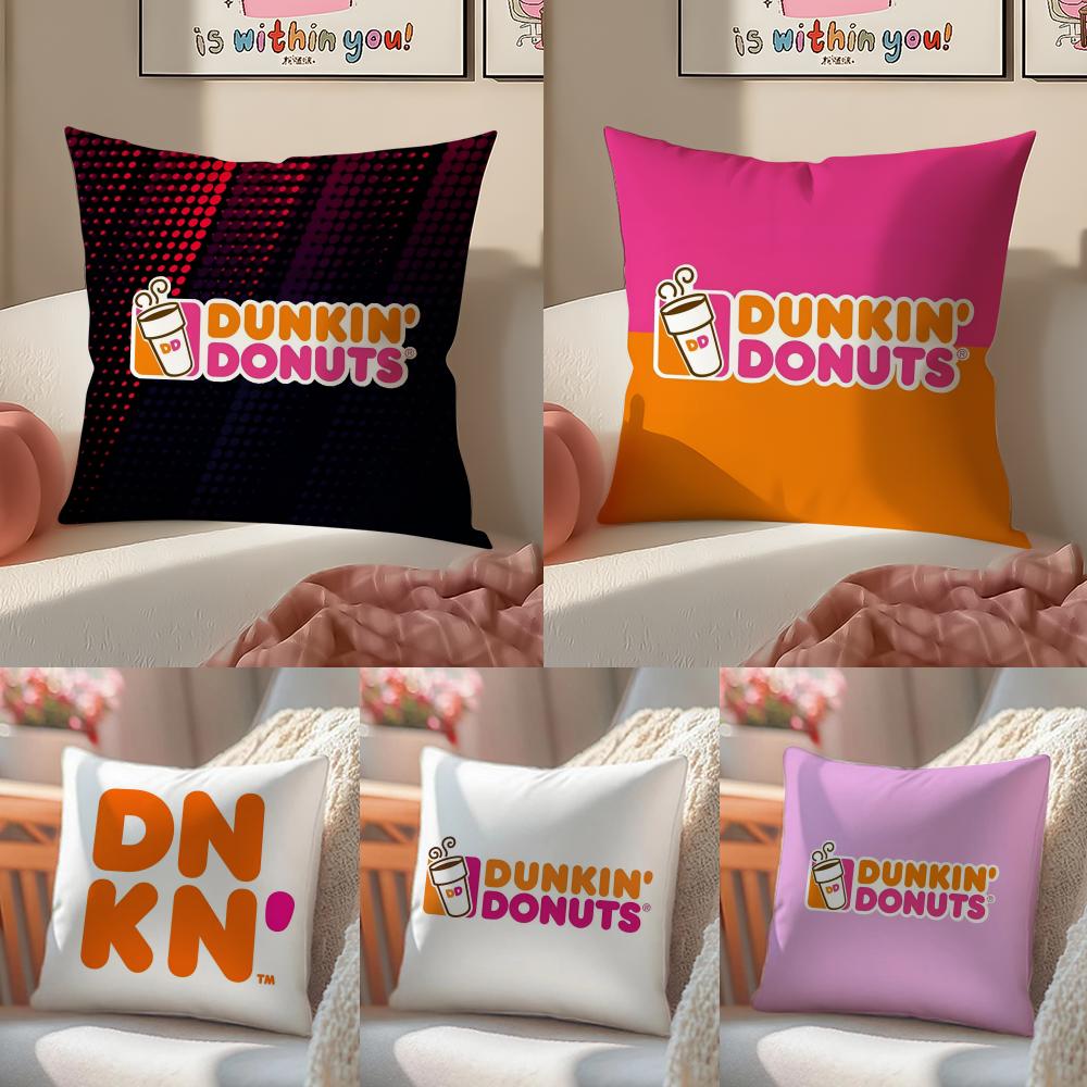 Забавный Кофе Кастомизация D-Dunkin Donuts Наволочка Диван Гостиная Спальня Изголовье Спинка Подушка Квадратная Подушка