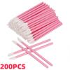 200 шт. одноразовые кисти для макияжа губ, помада, тушь для ресниц, палочки, аппликаторы, тени для век, блеск для губ, кисти, косметические инструменты