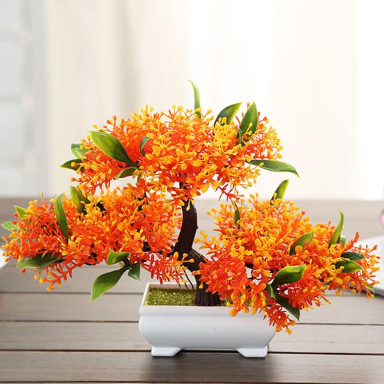 Искусственное растение Привлекательный Невыцветающий Пластиковый Настольный Искусственный Комнатный Декор