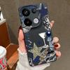 Leopard Star Disco Ball Pattern Case For Xiaomi Redmi Note 14 13 Pro 5G 4G 12 11 Funda Xiaomi 14T 13T 11T Pro Leather Texture Silicone Cover