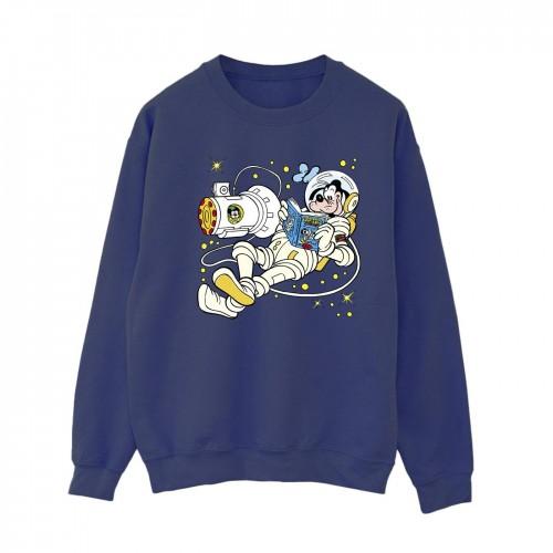 Disney Womens/Ladies Goofy Reading In Space Sweatshirt
