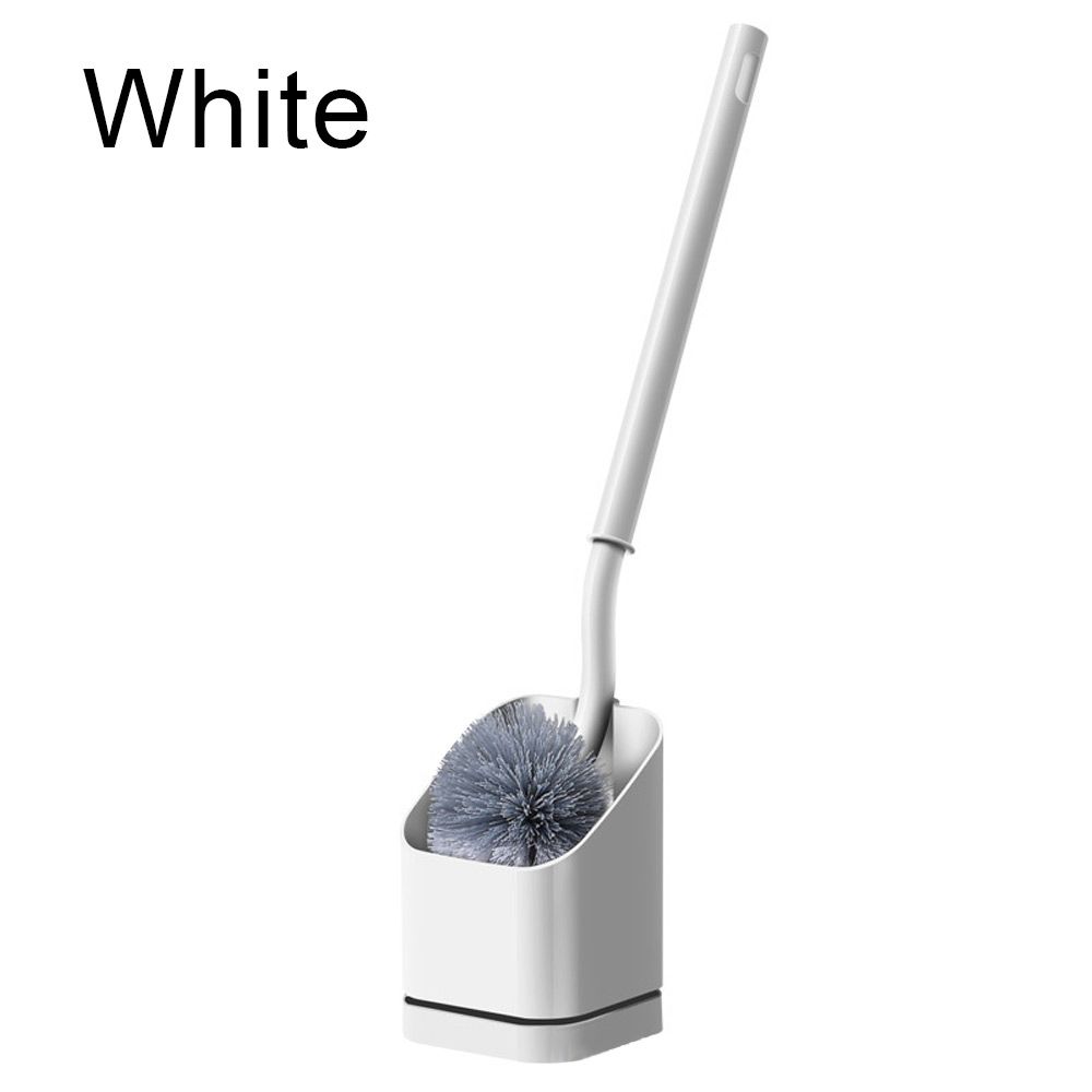С базовой пластиковой туалетной щеткой с длинной ручкой, инструментами для чистки ванной комнаты, держателем для чистки без пробивания отверстий