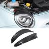 Настоящее углеродное волокно Для Fiat 500 Abarth 595 2016 2017 2018 2019 2020 2026 2026 2026 Автомобильная передняя фара Бровь Веко Наклейка