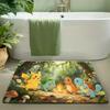 Pokemon Flareon Fire Blast Print Non-slip Doormat, Soft Absorbent Floor Rug for Home Decor