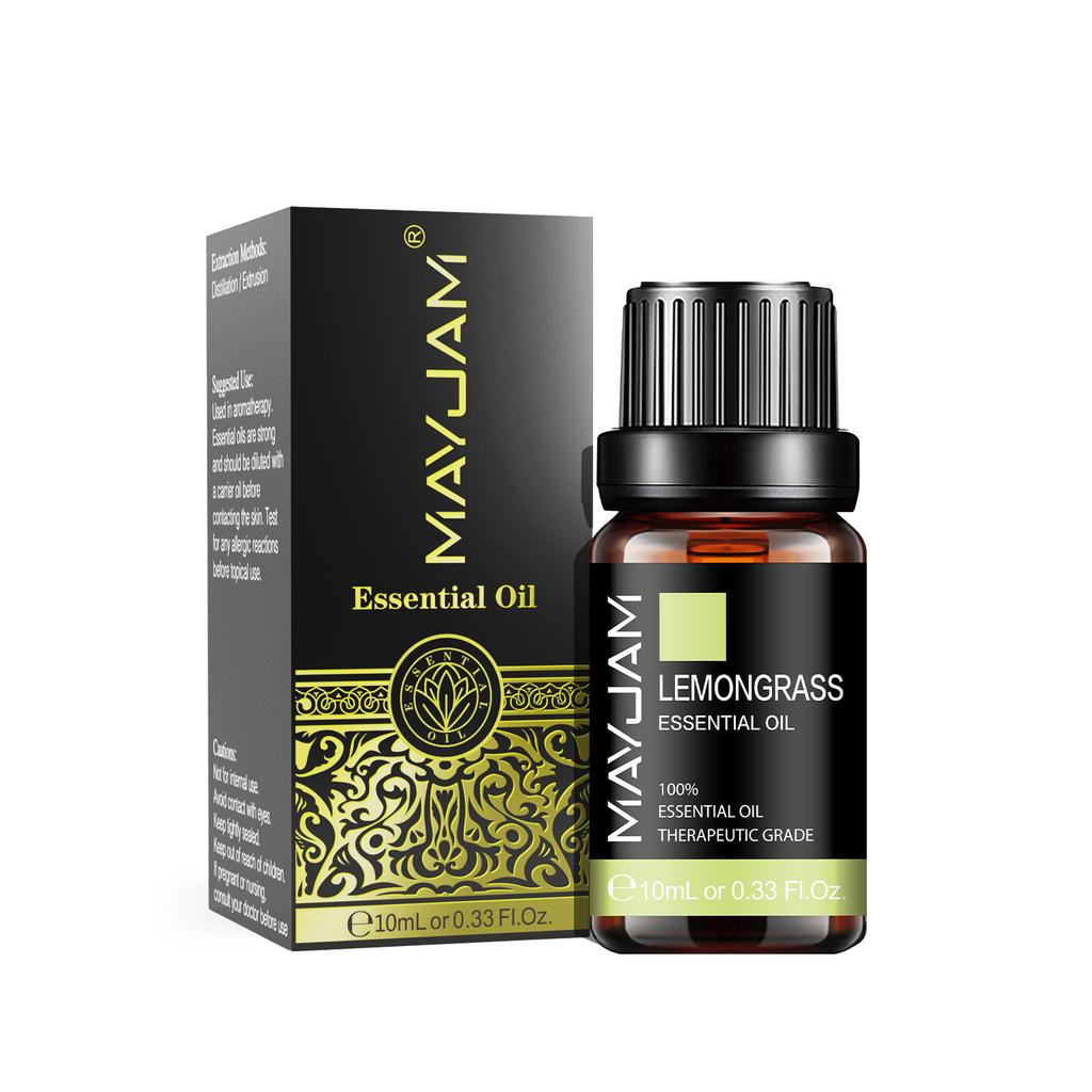 MAYJAM 10ML Eucalyptus Vanilla Essential Oils for Aromatherapy Air Fresh Diffuser Spa Massage Skin Care Lavender Jasmine Rose Aroma Oils