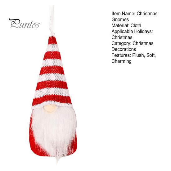 Рождественские подвесные украшения в виде гномов, плюшевые украшения в виде гномов, статуэтка безликого гнома ручной работы для украшения стены, дерева, камина, окна