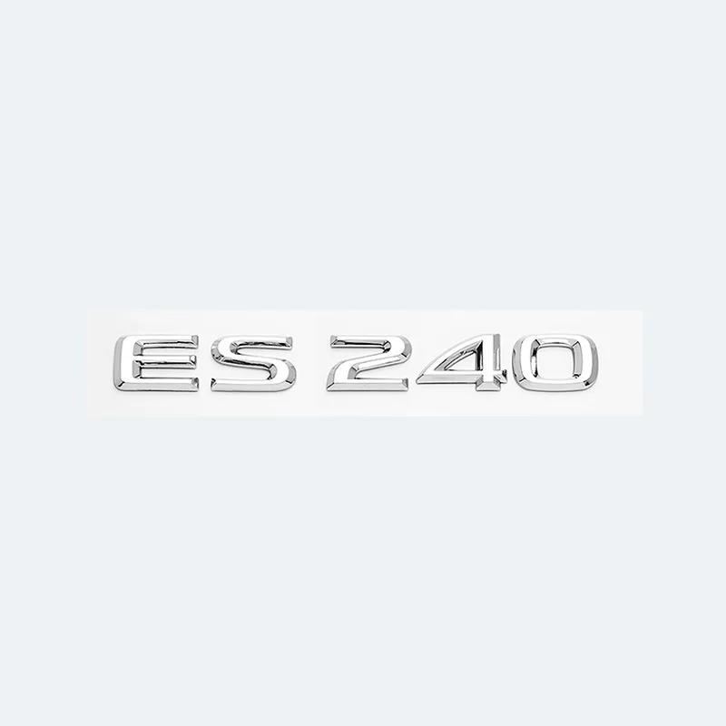 3D Metal Car Letters Rear Trunk Badge Sticker For Lexus Series ES200 ES240 ES250 ES300 ES350 Chrome Glossy Black Emblem