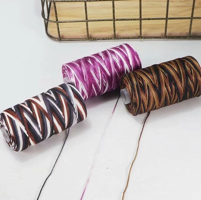 100 г Новая летняя пряжа для вязания крючком 1,5 мм шнур тонкая ледяная хлопковая нить для ручного вязания сумки шляпы обуви пряжа хило