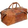24" Leather Buffalo Case Duffel Luggage Bag, Gym Travel Tote Duffel, Overnight Weekender