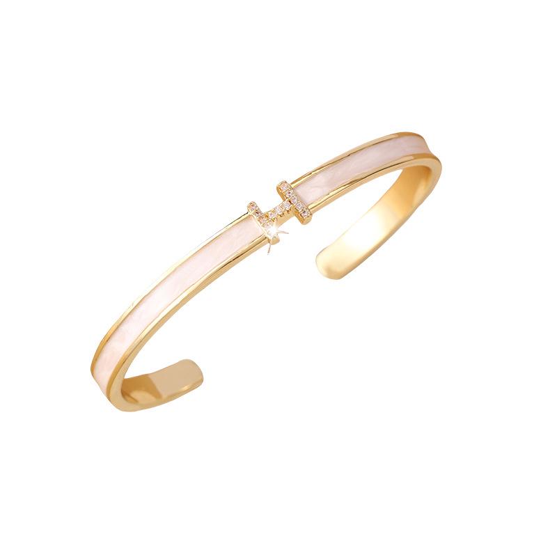 Цирконовый браслет-кафф для открывания писем: Роскошный браслет для поездок на работу, Изысканная модная бижутерия для женщин, Издание 2025 года.