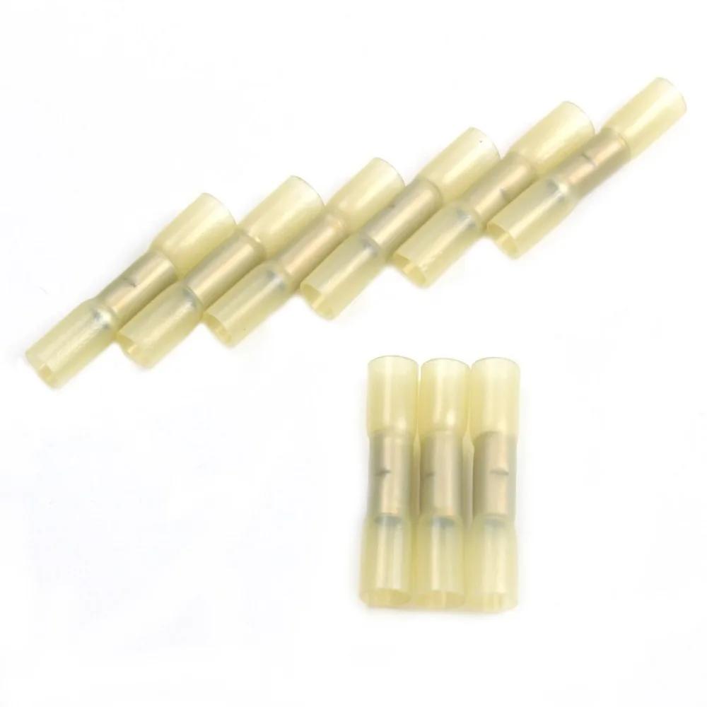 20PCS New AWG 26-10 Heat Shrink Butt Wire Connectors 0.3-6.0mm2 Waterproof Heat Shrink Connectors Insulated Universal Terminals