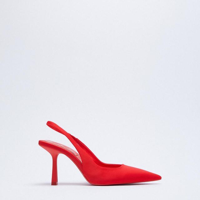 Fine Heel Heel Sandals Pointed Toe Mesh Slingback Sandals For Women Party Shoes Shoes Elegant Pumps Shoes