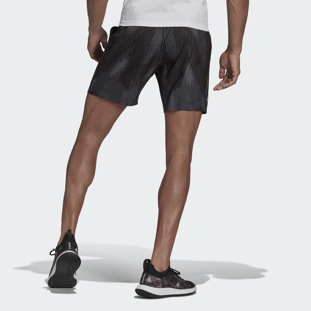 adidas Теннисные тренировочные шорты с принтом, мужские штаны, черные GS4938