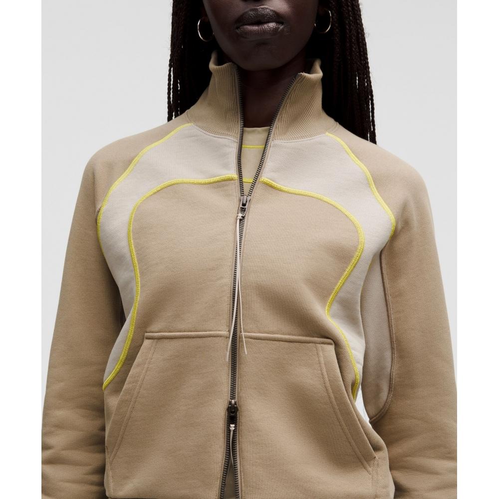 Lululemon Тяжелый французский терри на молнии Коллекция Slnsh Цвет Sheer Oak Mojave Tan