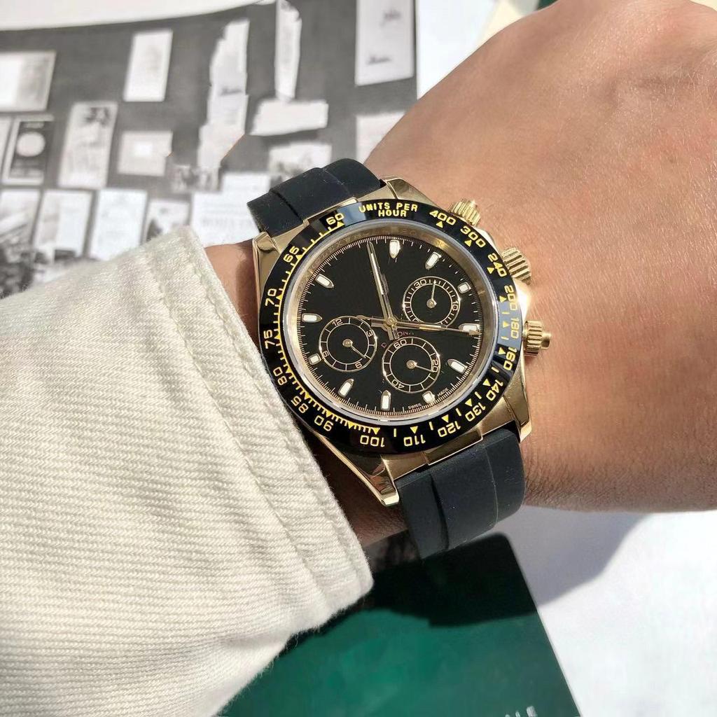 Мужские автоматические многофункциональные часы Laojia Ice Blue Panda Daytona