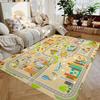 Car Play Mat for Boys and Girls Highway City Traffic-Themed Rugs for Kids Toy Cars Kids Rugs for Playroom Non-Slip Kids Play Rug
