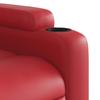 Electric Recliner Chair in Red Synthetic Leather