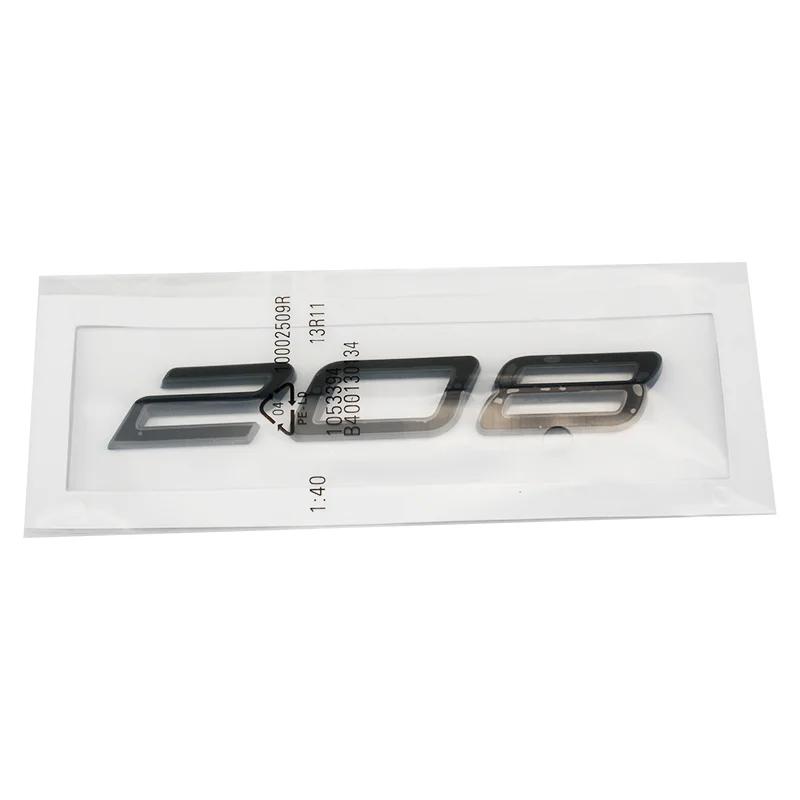 ABS New Letter Decal Car Trunk Emblem for Peugeot 508L 408X 508 408 308 208 Logo 3D Badge Rear Sticker Modification Accessories