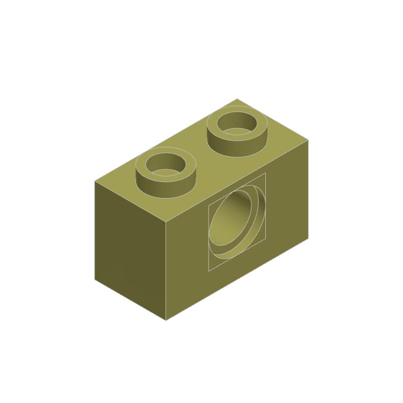 50pcs 3700 Brick 1 x 2 with Hole Bricks Collections Bulk Modular GBC Toys For Technical MOC DIY Building Blocks Compatible