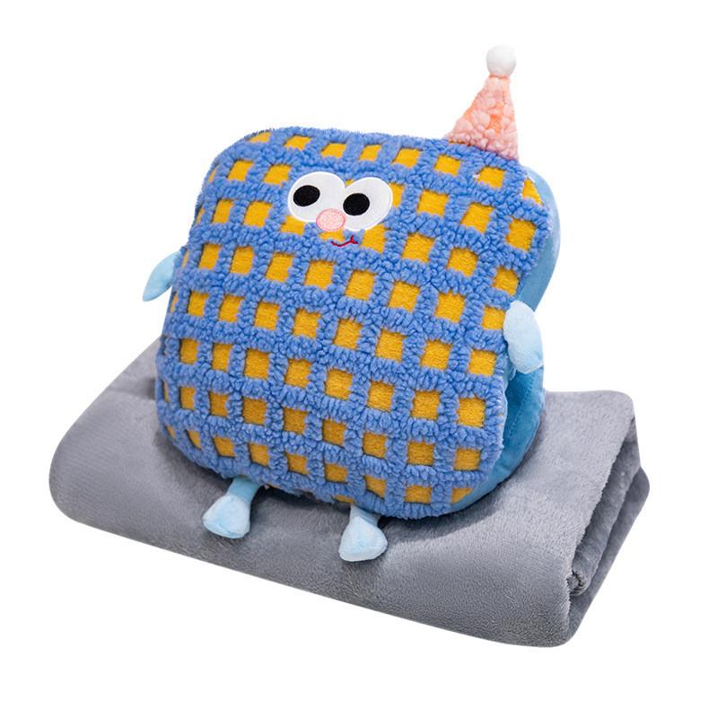 Dopamine Hand Warmer Cushion With Soft Plush Fabric For Office Rest And Car Comfort