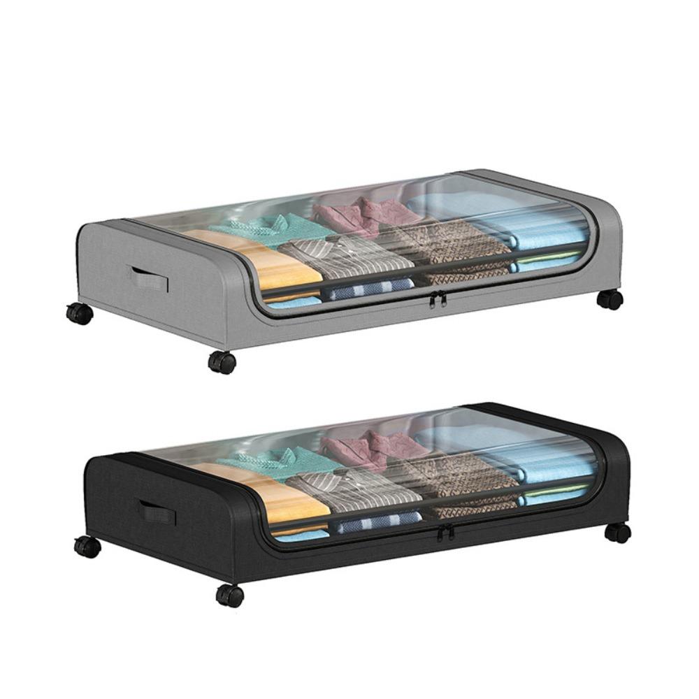 Пылезащитный ящик для хранения под кроватью с колесами, многоцелевой контейнер для хранения одежды, товары для дома