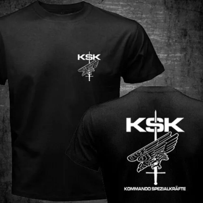 Тренд 25 Новый Германия Немецкий KSK Lu J Командир Сил Специального Назначения Та же Печать Короткий Рукав Футболка Мужские Футболки