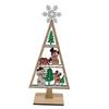 Wood Christmas Decoration Multicolor Tabletop Ornament Christmas Tree Desktop Ornament  Gift