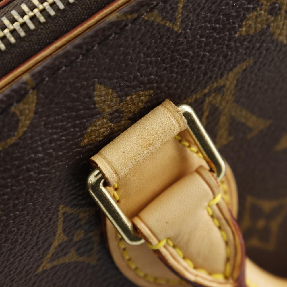 Louis Vuitton Попан крутая Сумка M40009 Коричневая Канва Monogram Женская Б/У