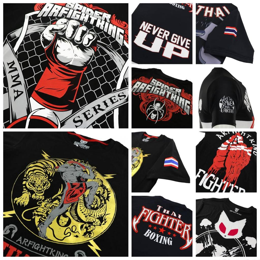 MMA Breathable Boxing Jerseys Tiger Muay Thai Kick Boxing Sweatshirt Men T-Shirt