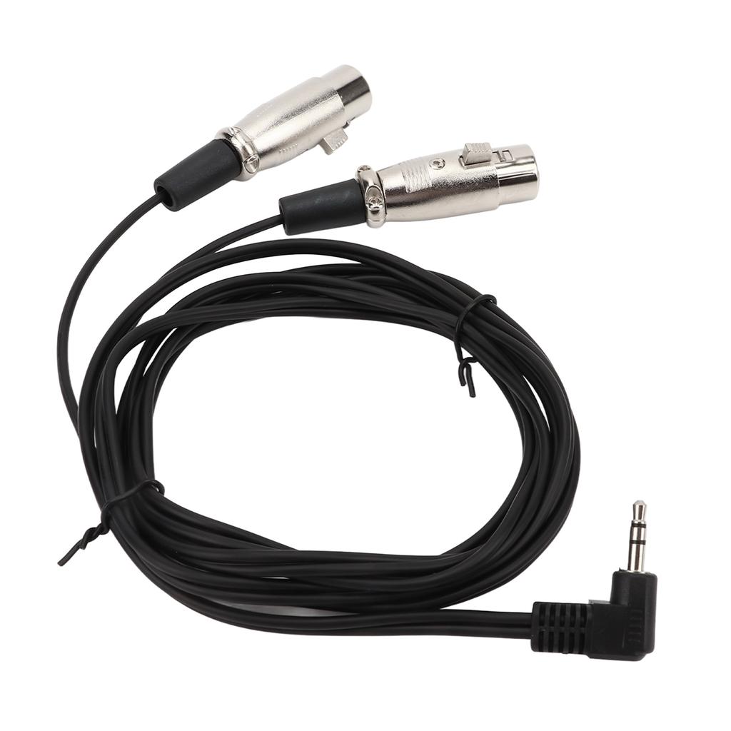 Двойной кабель-разветвитель XLR (мама) на 3,5 мм под прямым углом, высокая скорость передачи, портативный o кабель