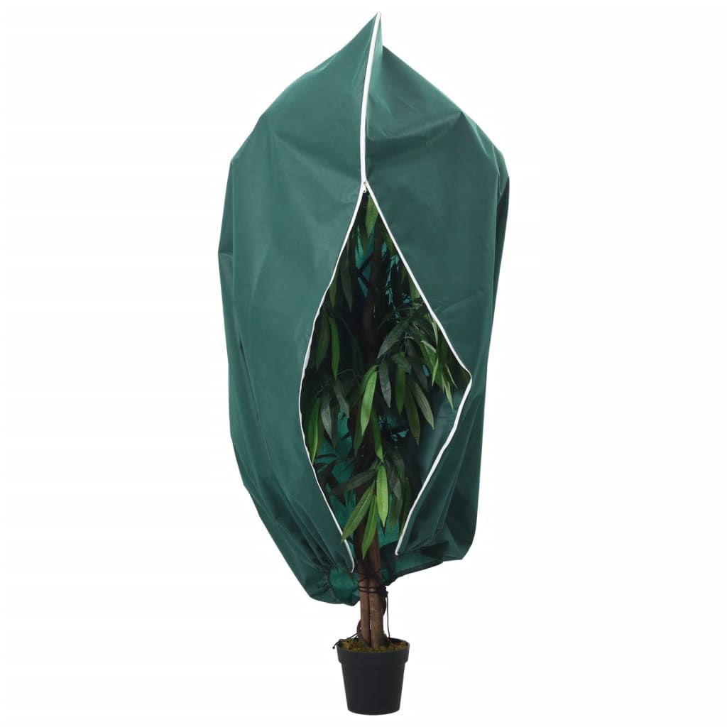 Winter Frost Protection Cover with Zipper 2 pcs 70 g m² 1 x 1.55 m