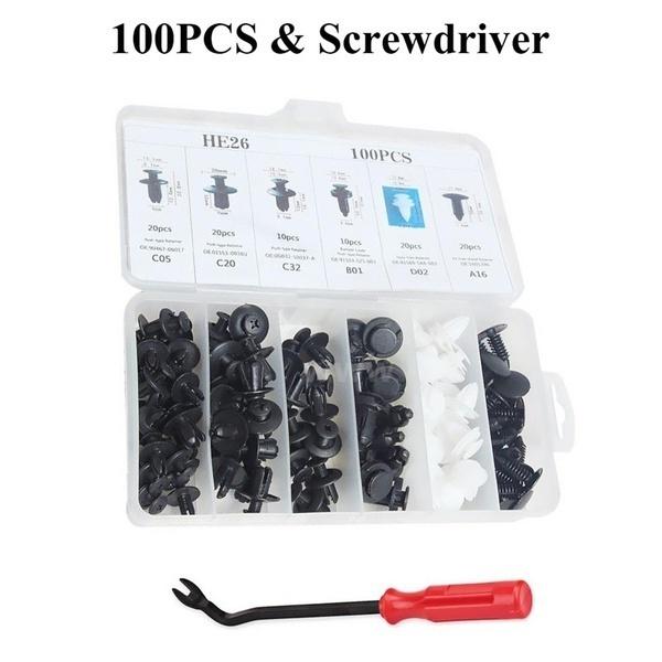 Зажим для заклепок и заклепок для кузова автомобиля, зажим для литья + инструмент для удаления отвертки