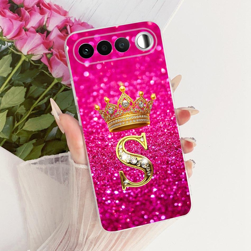 Для Realme 16 RMX5171 2026 Модный чехол для телефона с буквой-короной Для Realme 16 5G Мягкие силиконовые TPU чехлы