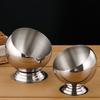 Нержавеющая сталь Косоротый соусник с крышкой Для хот-пота, шведского стола, корзина для приправ, миска, банка, контейнер, салатник, сферическая миска