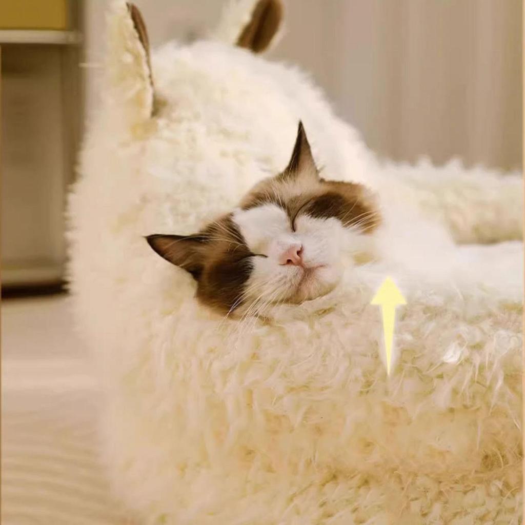 Cat Cave Bed Cozy Warming House Tunnel Indoor Cat House Bed For Outdoor Winter Sleeping Outside Home Travel Bedroom Balcony