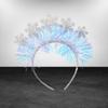Sequin Christmas White Snowflake Headbands Plastic New Year Hair Hoop  Christmas Festival Gifts