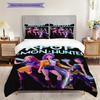 K-Pop themed poster bedding, duvet cover, pillowcase, home decoration, birthday gift (1 * duvet cover+2 * pillowcase, coreless)