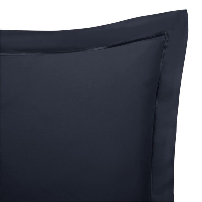 Taie d'oreiller "Prestige" 100% Satin de coton Peigné 120 fils /cm² Coton Pur - 50x70 - Prestige Bleu Velours