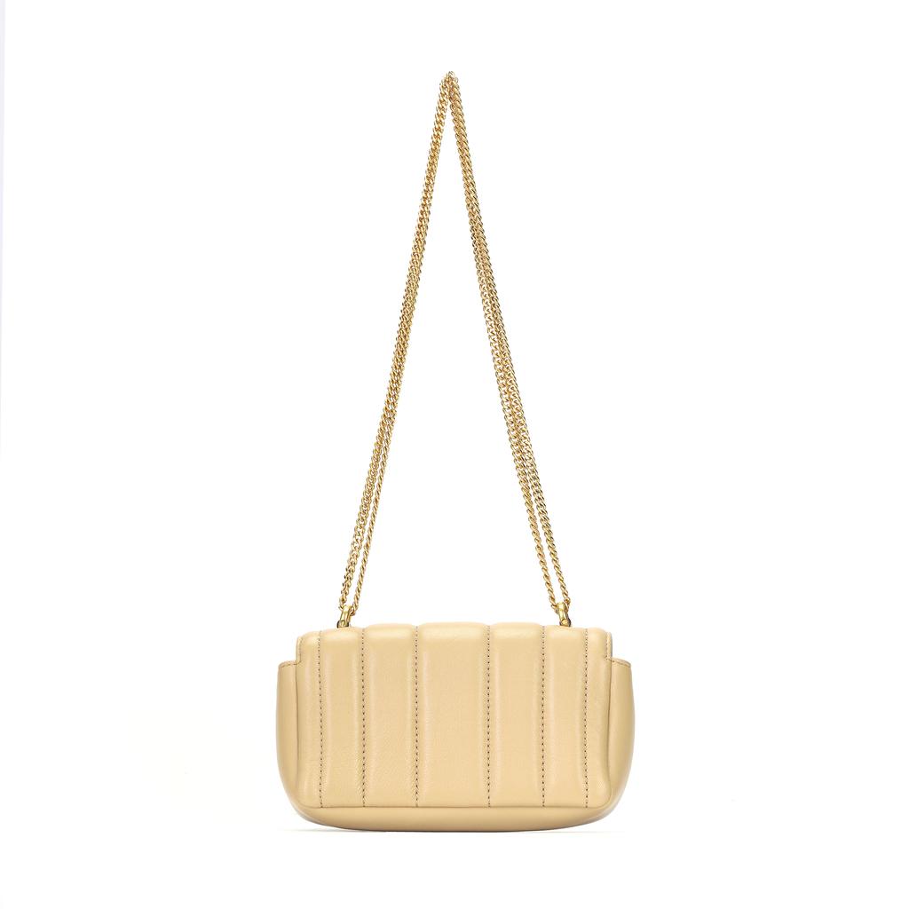 Tory Burch Kira Double T Logo Magnetic Closure Flap Shoulder Bag Women Shoulder Bag Dune 142567-251