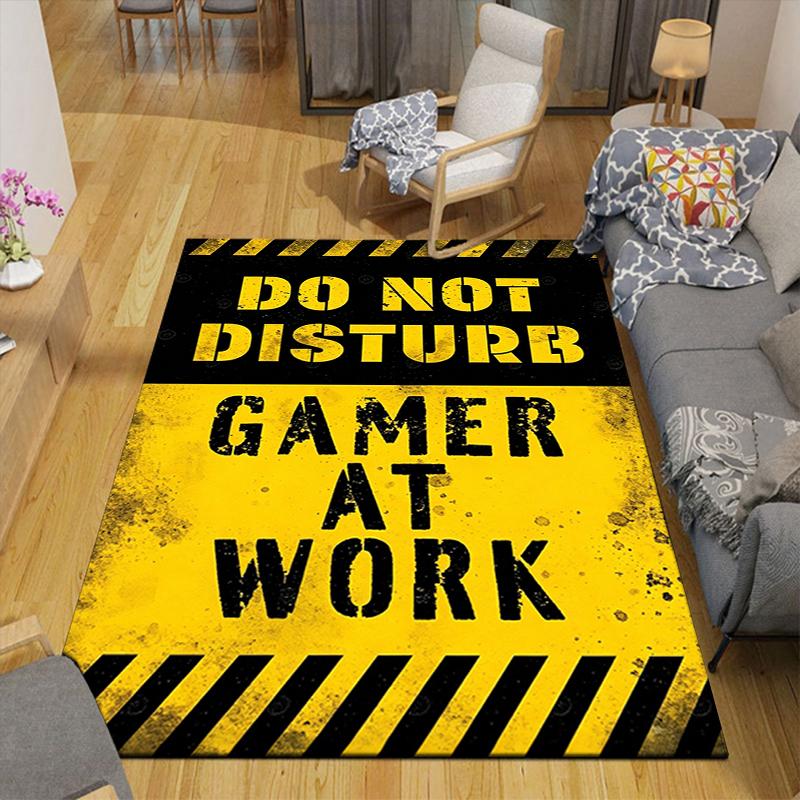 1Pc Gamer Focus Rug, Office Carpet Indoor Outdoor Doormat, Non-Slip Soft, Living Room, Christmas Halloween Gift. M92879