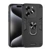 KEYSION Противоударный защитный чехол для Itel S23+ Мягкий силикон + защитное кольцо для камеры ПК Подставка для телефона Задняя крышка для Itel S23 Plus
