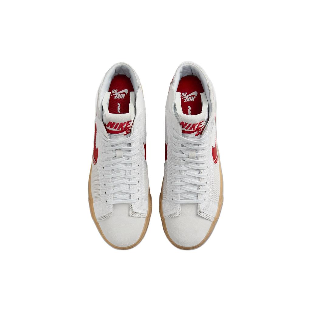 Nike Zoom Blazer Mid Premium SB Deconstructed - Platinum University Red Gum Unisex Sneakers Grey Summit-White Pure-Platinum FD5113-100