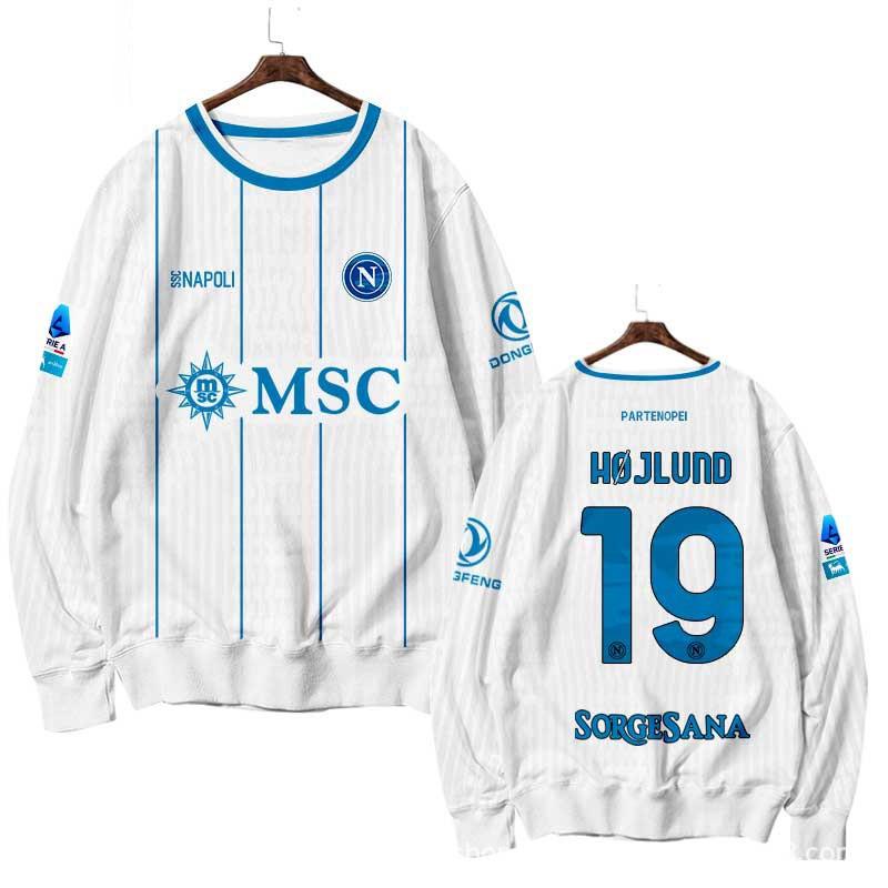Napoli 26-27 Season Football Sweatshirt Crew Neck Long Sleeve Men Women Fans