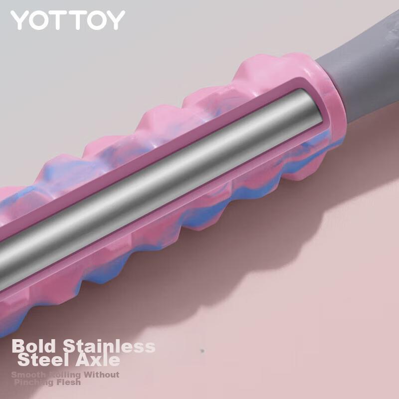 Yottoy Solid Foam Roller Fitness Equipment Set with Massage Ball, Muscle Relaxation Roller Wheel, And Yangya Yoga Column (3-Piece Set)
