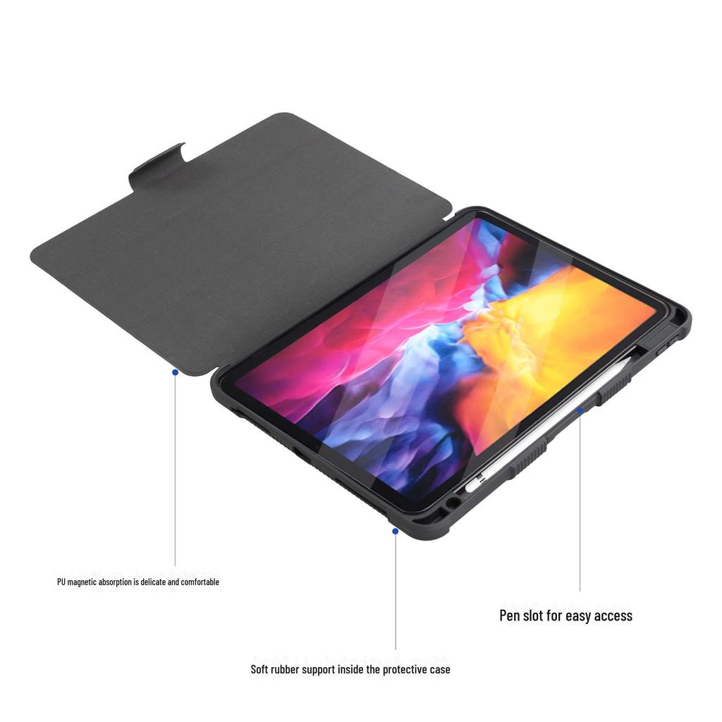 Чехол для планшета iPad Air 10.9 с отделением для ручки — защитный кожаный чехол