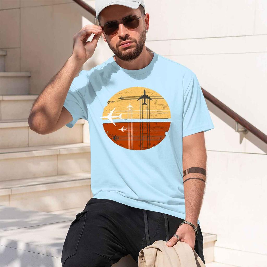 Funny King Air Airplane Retro Vintage Pilot Jet Tshirts Unisex Fashion Casual Tshirt Loose d T Shirt Summer New Model