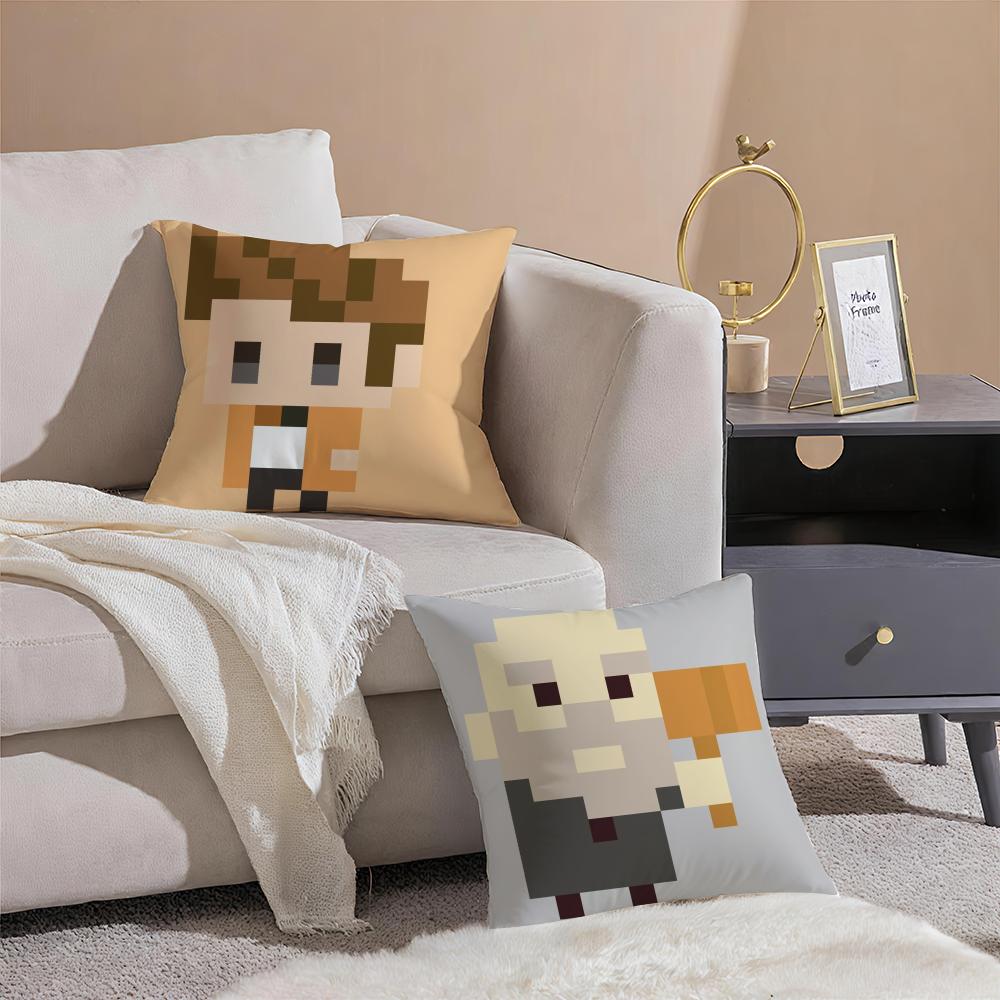 1pc AAce Attorney Cushion Cover Pillowcase Short Plush Invisible zipper Room Sofa Cushion Cover