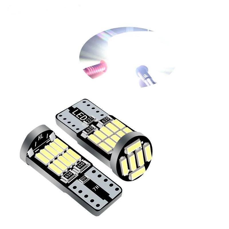 10 шт. Canbus W5W T10 194 светодиодная автомобильная лампа 26SMD 4014, авто, высокая яркость, клин, номерной знак, купольная дверная лампа 12 В