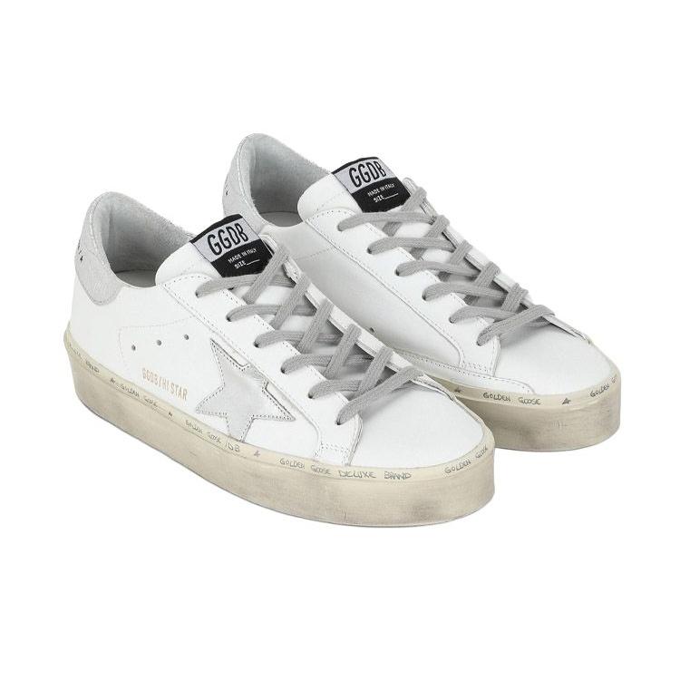 Golden Goose Hi Star White Silver Women's GWF00118.F000329.80185